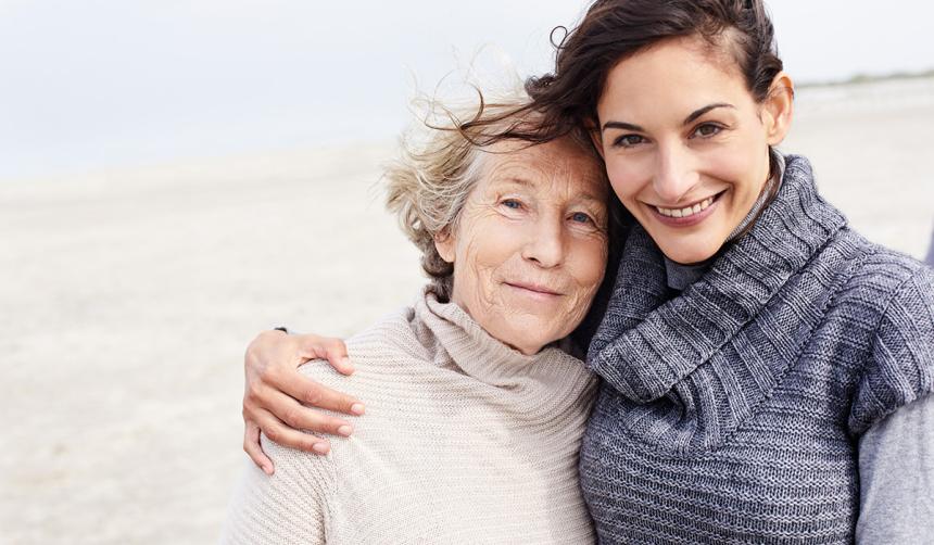 A mother and her daughter. Dementia risk can be inherited.