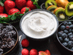 Berries with yogurt