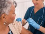 Woman getting a flu shot