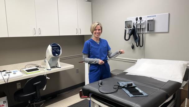 Nurse in exam room